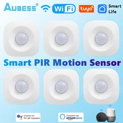 Alexa Tuya WiFi Motion PIR Sensor Detector Alarm Smart Life APP Wireless Home Security System Human Body Movement Detector