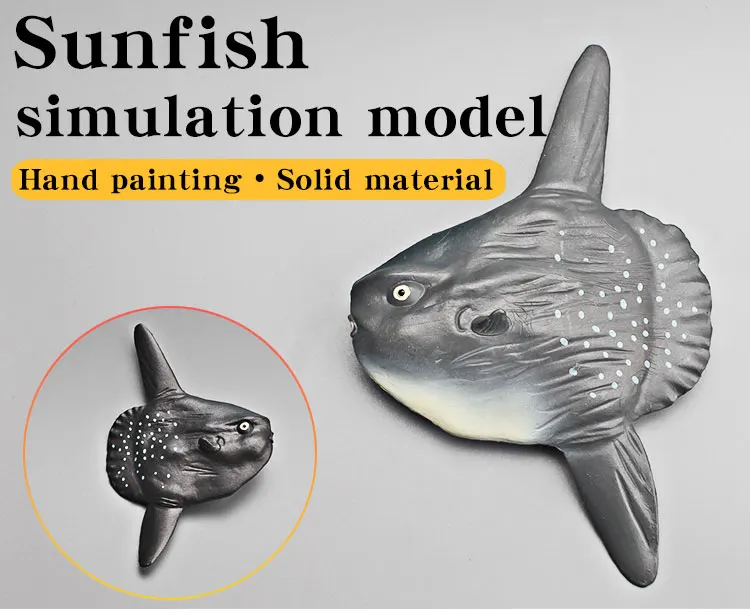 Pädagogisches Miniatur-Meerestiermodell – simulierte kognitive solide Sonnenfische, Mondfische, Sufferfish-Actionfiguren für Kinder – Detail 1