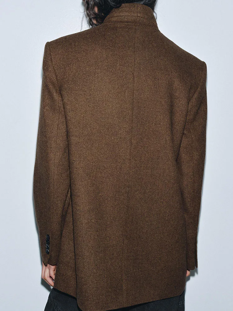 Faionable Winter Damen Cheered Suit Jaet Neuankömmling Ele Vielseitiger lässiger Sle Long Sve Button Closure Mantel