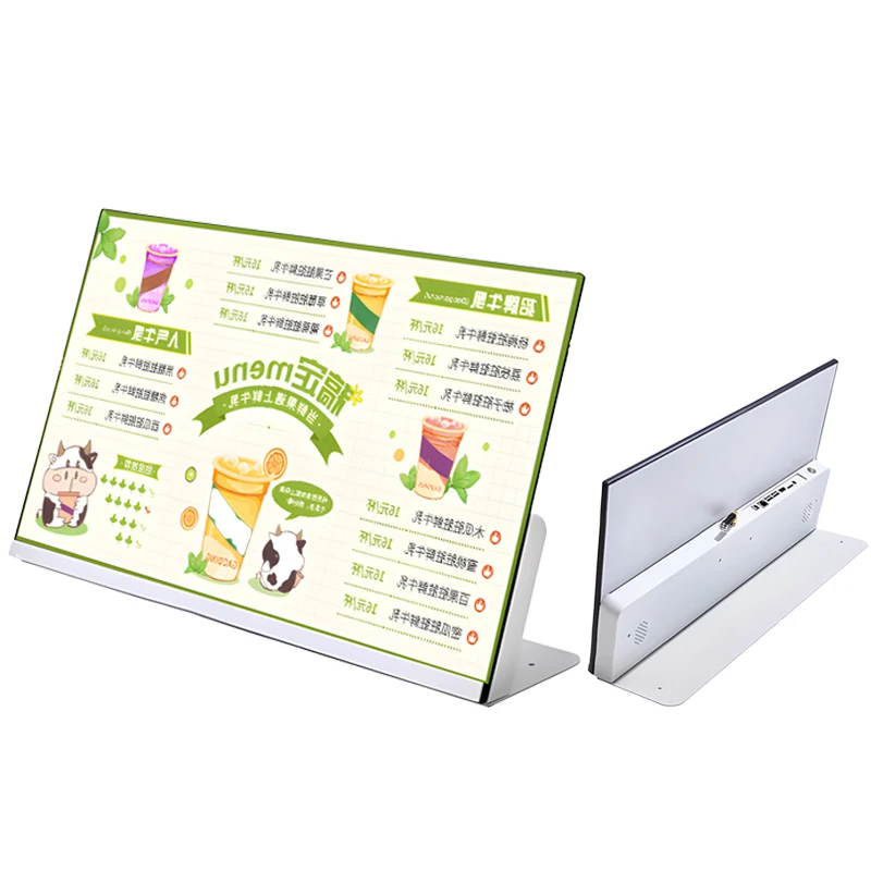 23.8 Inch Small LCD Desktop Display For Digital Signage Android Advertising Menu Customization For Coffee Shops