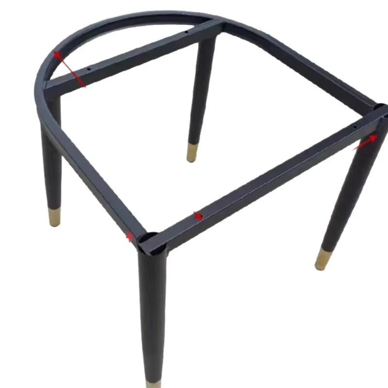 Light Luxury Dining Chair Legs Leisure Negotiation Chair Support Replacement Furniture Legs Self Tapping Screws Hardware Set New