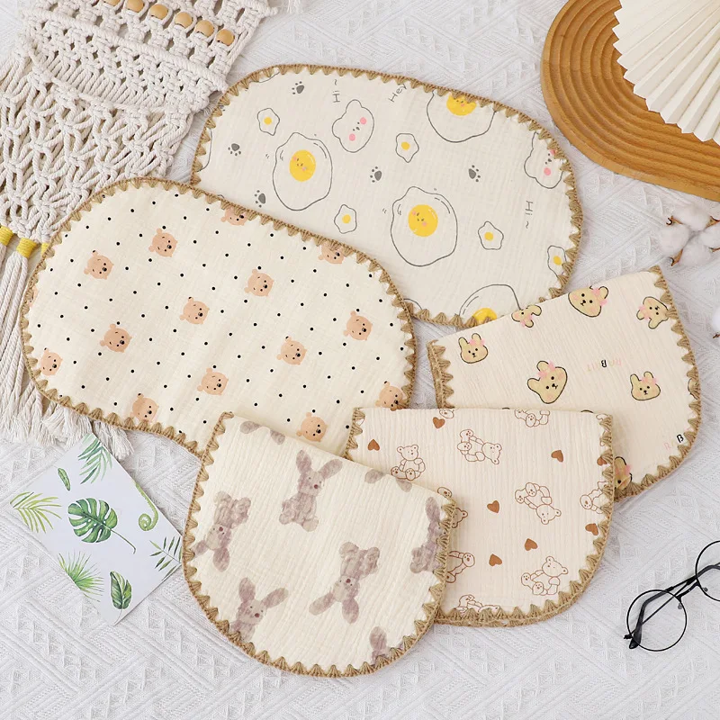 

Newborn Baby 10-layer Cotton Gauze Flat Pillow Newborn Pillow Towel Baby Cloud Pillow Anti-vomiting Pillow