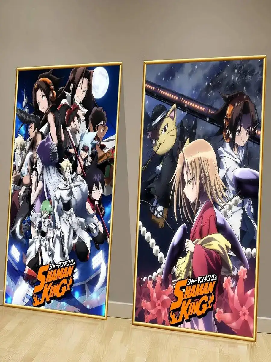 ملصق Shaman King Anime المقاوم للماء لديكور جدار غرفة المقهى والبار وطباعة فنية كلاسيكية #2