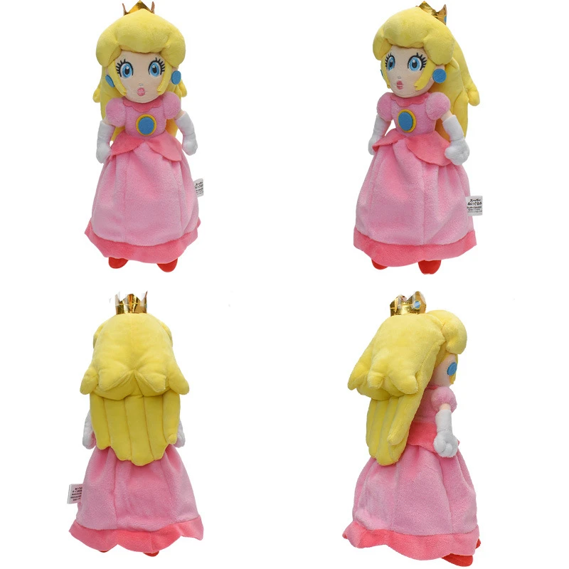 Super Marios Bros Anime Figures Daisy Rosalina Peach Princess Plushes Dolls Cartoon Stuffed Animal Kawaii Model Kids Toys Gifts