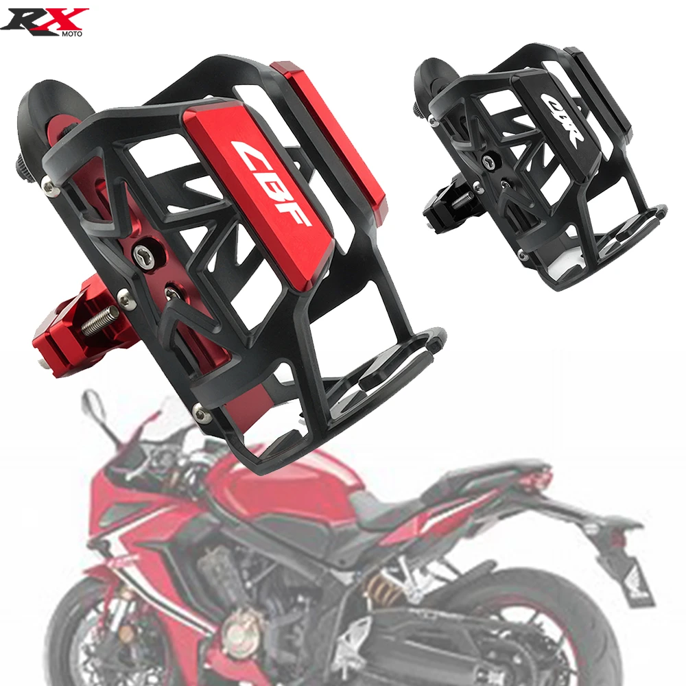 For Honda CBF 125 150 250 500 600s CBR 125R 600 F4i 650F Motorcycle Accessories Aluminum Beverage Water Bottle Drink Cup Holder