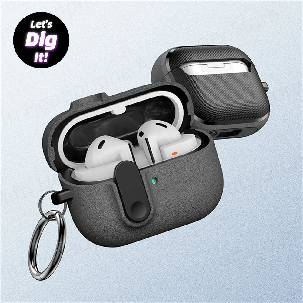 2025 New case for Galaxy Buds 3 Military Hard Shell with Anti-Drop Anti-Lost Keychain Case for Galaxy Buds3 Pro Earphone Cover