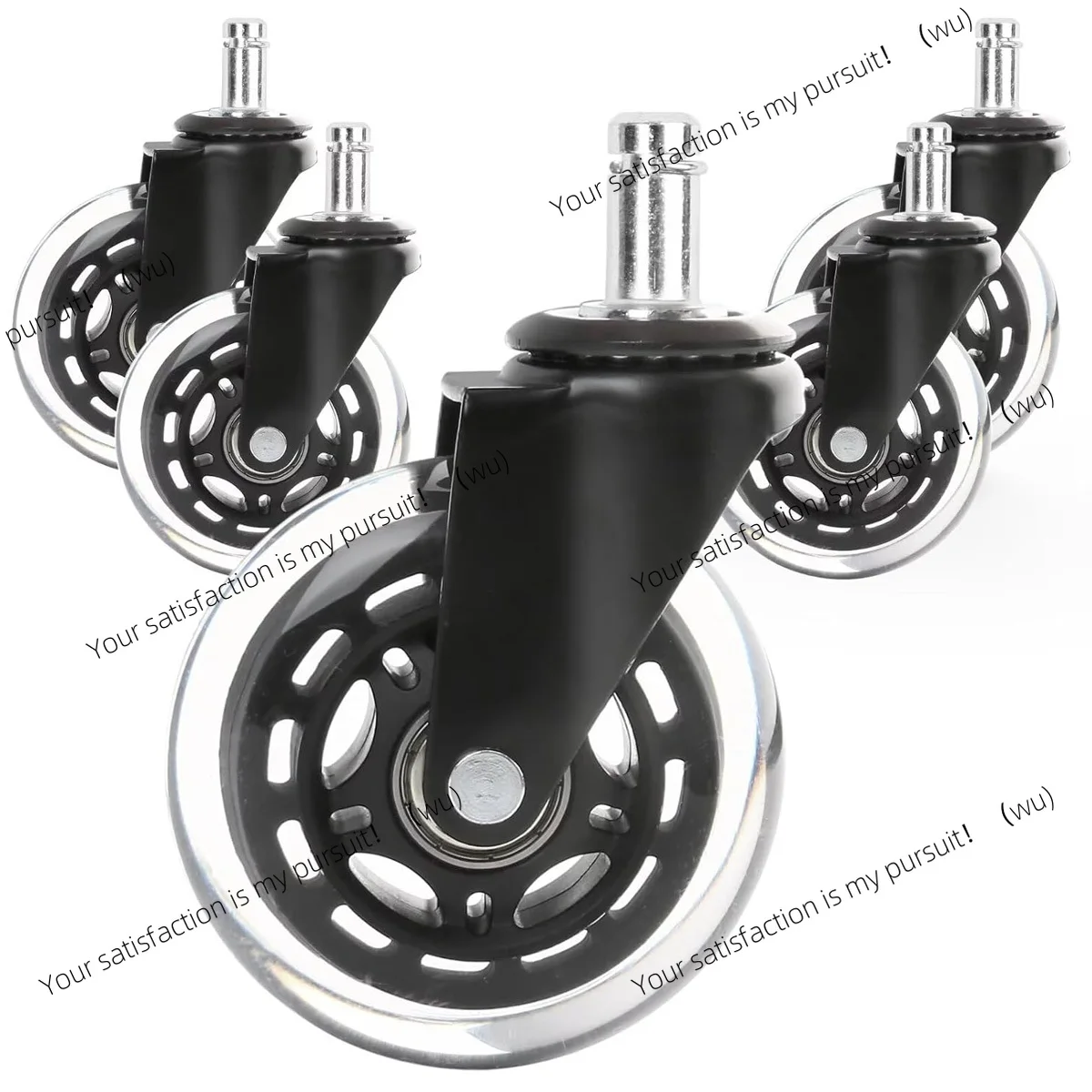 

Сменные резиновые ролики для офисного стула, 3-дюймовые сверхмощные колеса для компьютерного игрового стола, гладкие и безопасные ролики для