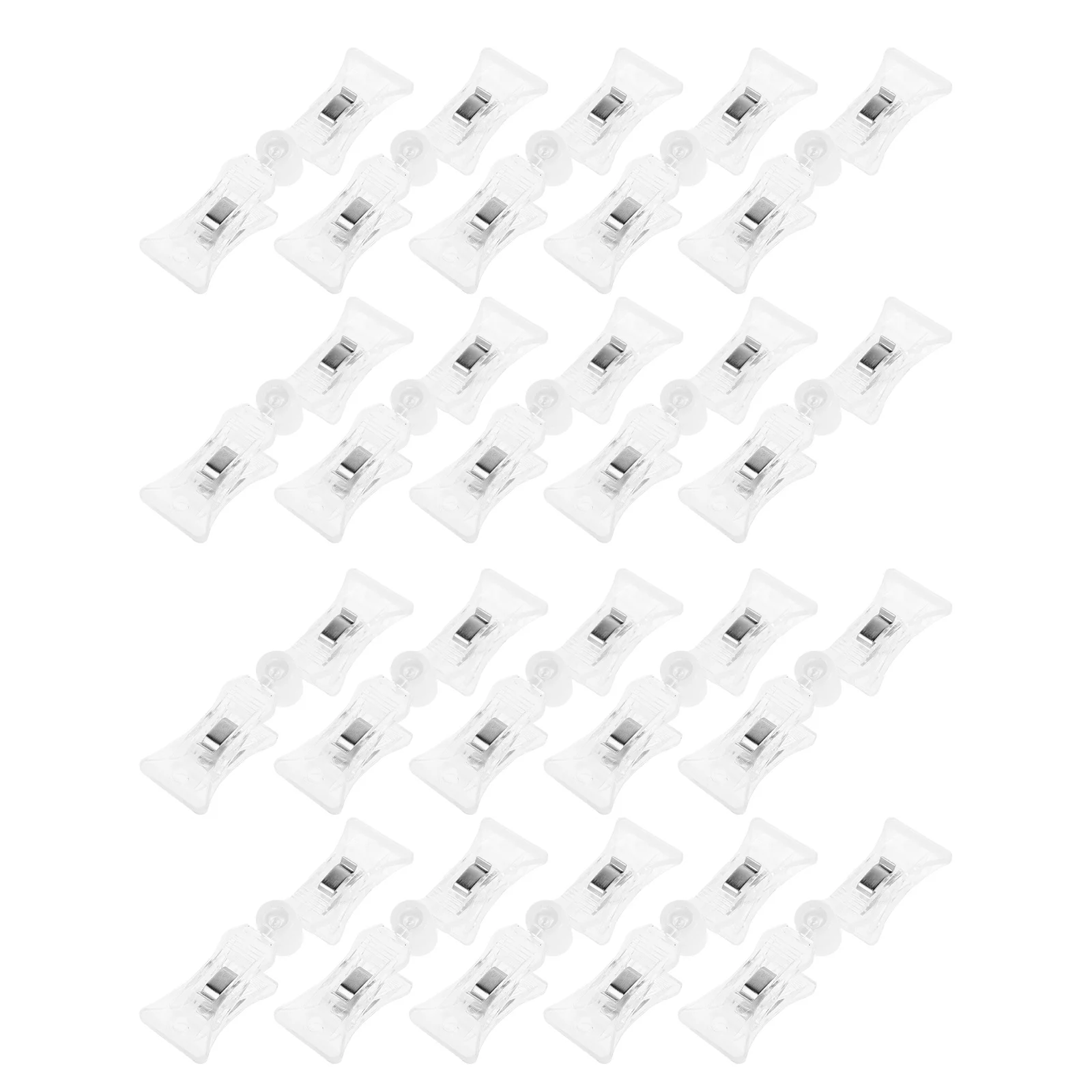 

20Pcs Clear Plastic Rotatable Sign Holder Clips Double Side Shelf Label Price Tag Holders Merchandising Display Clips Retail