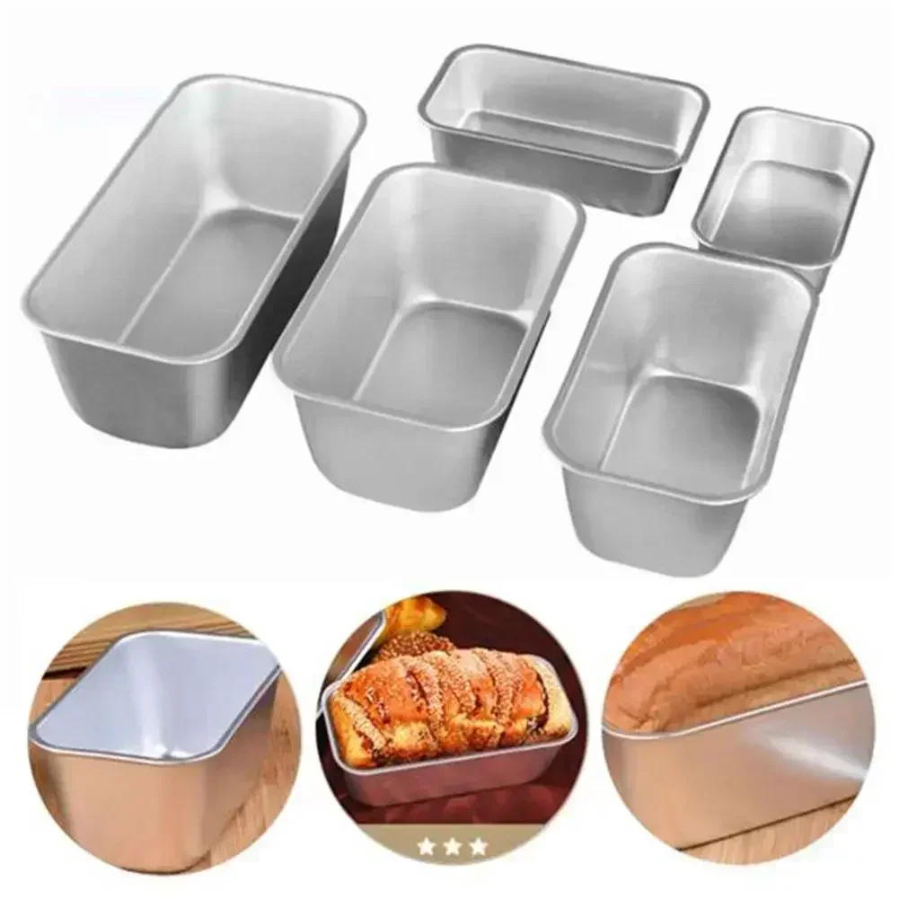 Molde Rectangular de acero al carbono para Pan, bandeja antiadherente para pasteles, Mini molde para tostadas, utensilios de cocina para hornear