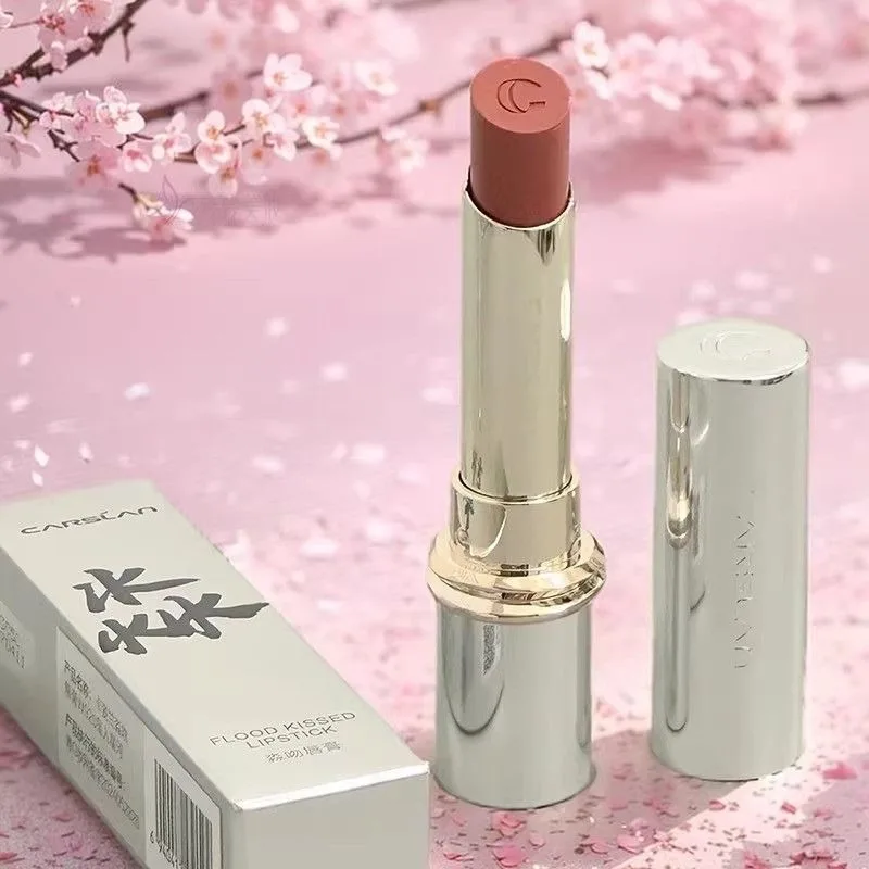 CARSLAN barras de labios hidratantes agua luz desvanecimiento líneas de labios brillo de labios tinte rojo naranja duradero leveza acuosa lápiz labial maquillaje