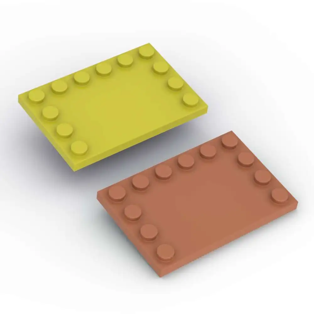 

MOC 10PCS Replaceable 6180 Tile Plate Board Base Brick 4x6 With Studs Building Block High-Tech Idea Toys Children Girls Gifts
