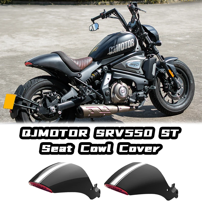 Rear Passenger Cowl Seat Back Cover Motorcycle Rear Seat Hump Trunk Storage Fairing Parts for QJMOTOR SRV550 ST