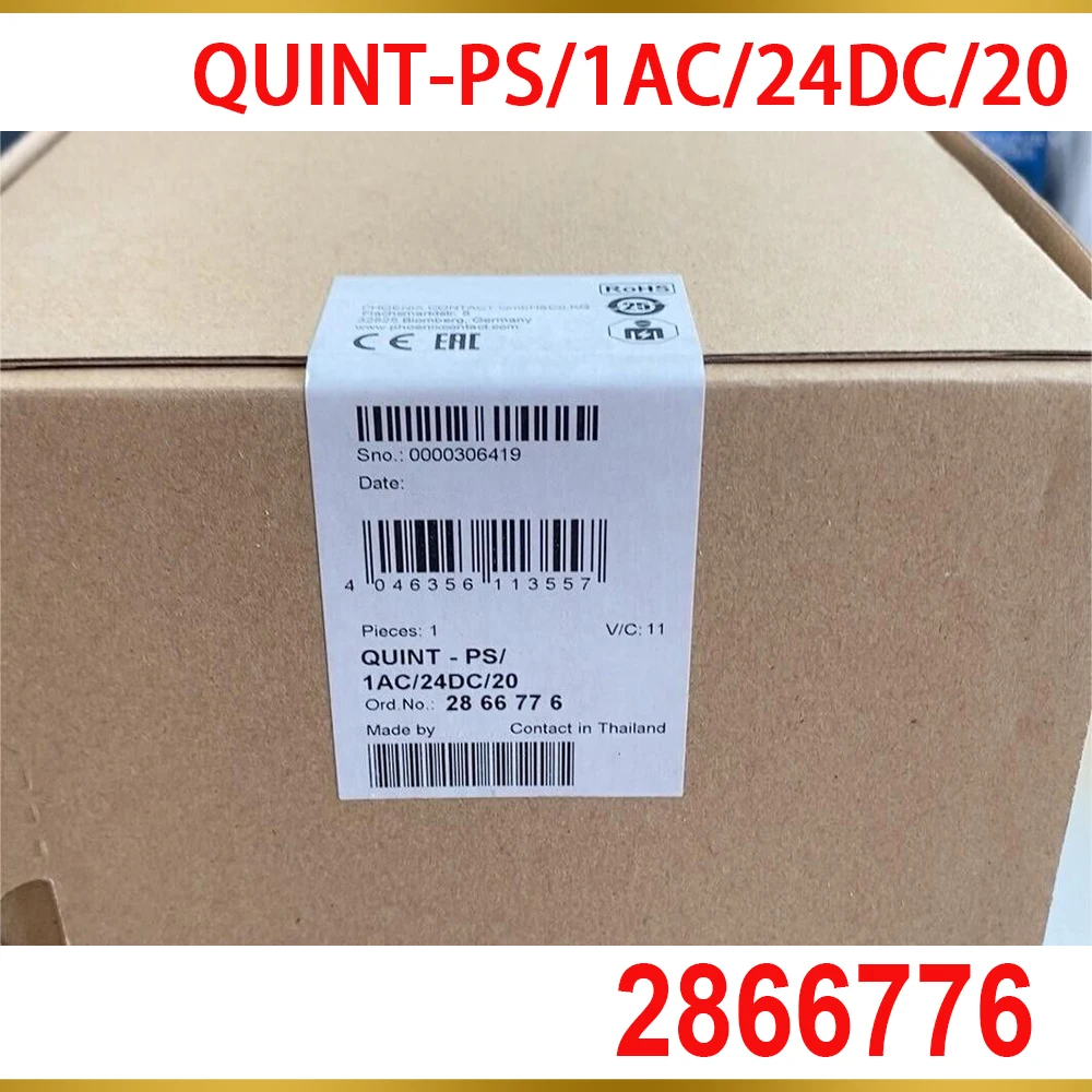 New QUINT-PS/1AC/24DC/20 For Phoenix Rail Switching Power Supply 2866776