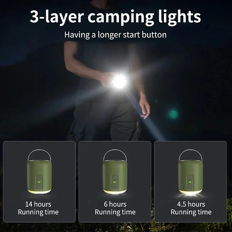 Electric Air Pump Ultralight Portable Wireless Air Compressor Inflator/Deflator Pumps with Camping Lantern for Air Cushion Beds