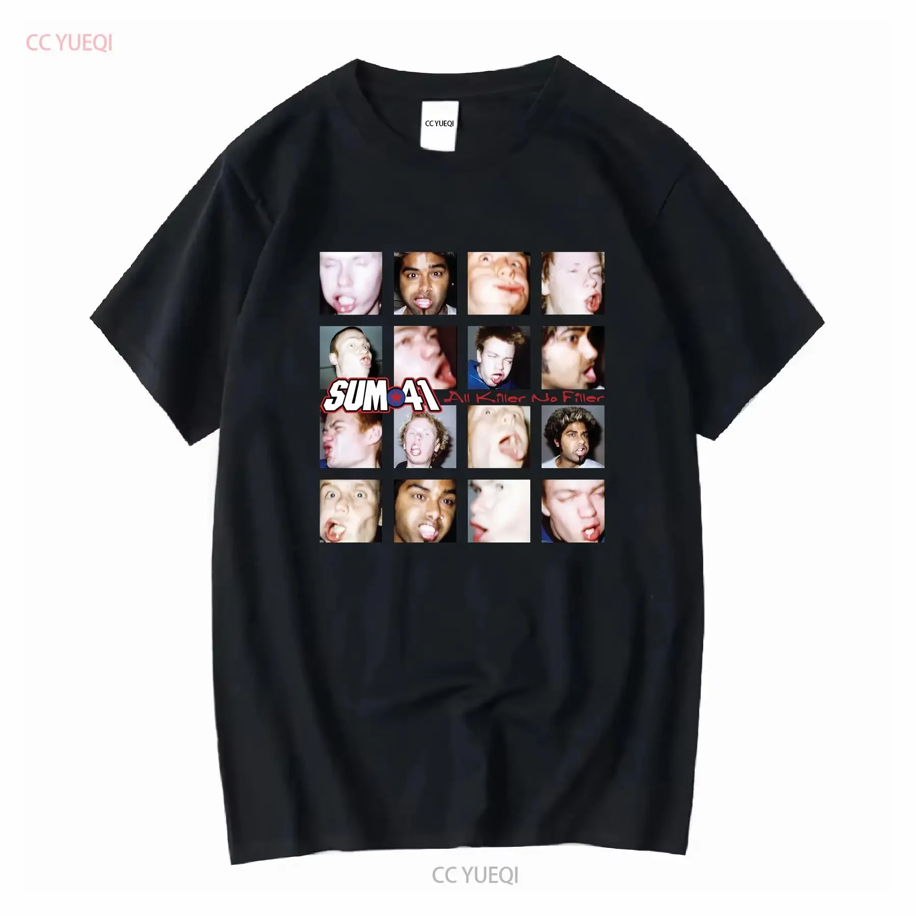 Sum 41 band All Killer No Filler black T shirt short sleeve S to 5Xl 2F506 vintage Washed fashion graphic Unisex