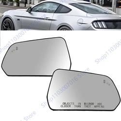 Rearview Side Mirror Lens with Heated Blind Spot For Ford Mustang 2015 2016 2017 Rear View Mirror Glass FR3Z17K707G FR3Z17K707