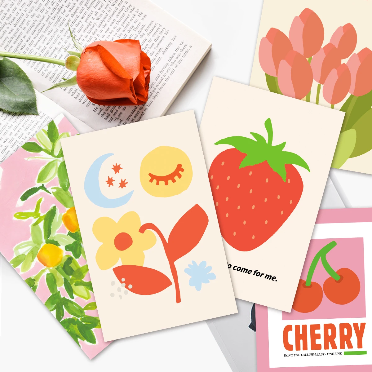 30pcs Girl Trendy Aesthetic Collage Posters,Small Postcard Set,Women Aesthetic Preppy Wall Art Collage Kit Home Room Decoration