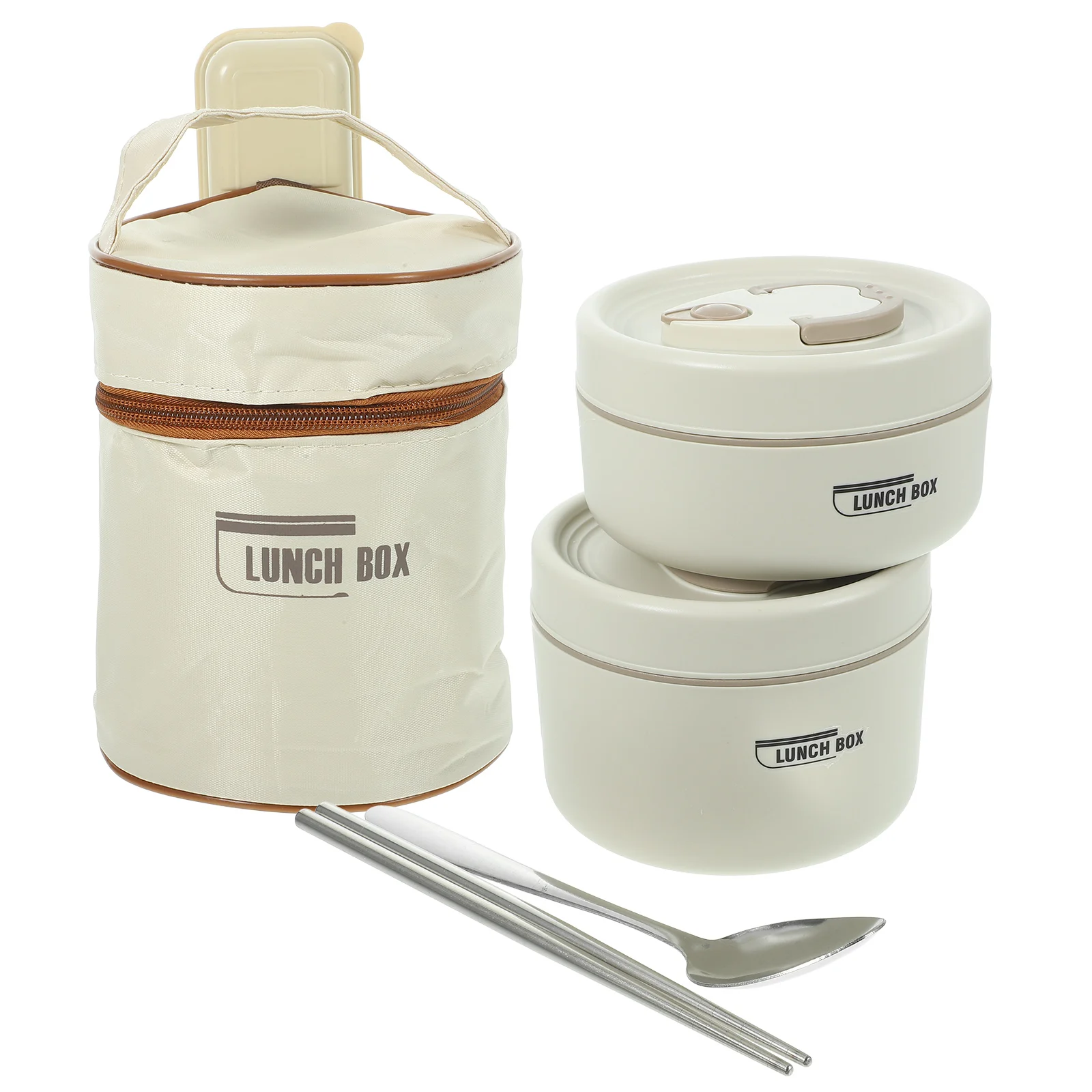 

Ланчбокс из нержавеющей стали, суповые миски Aldult Ramen Bento, изолированный контейнер, бежевые контейнеры, портативные детские контейнеры