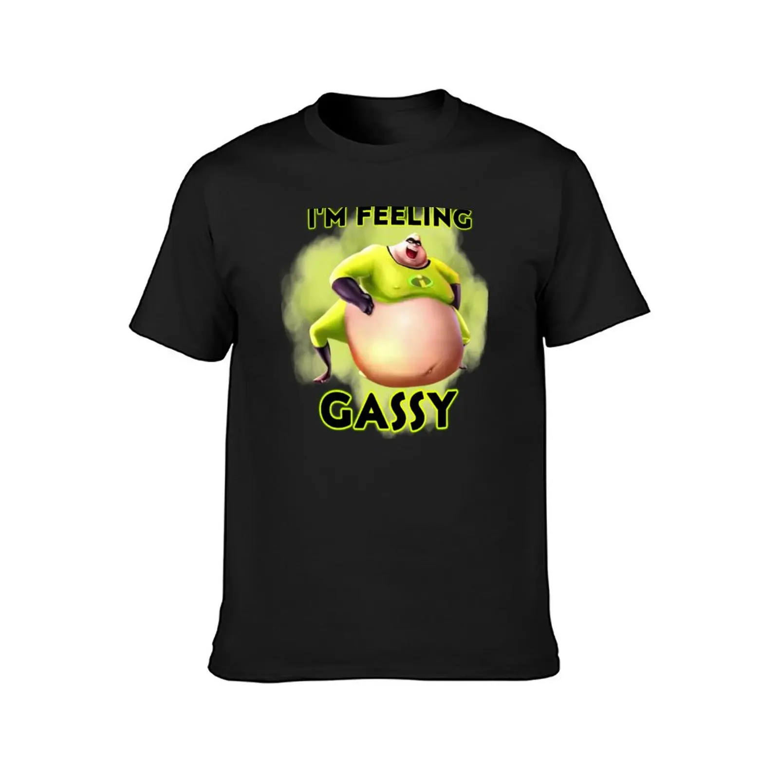 Camiseta incrível gasosa masculina, Funnys Vintage, roupa estética, alfândega designer camiseta