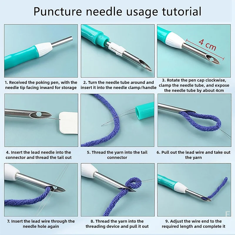 [YU] Cartoon Pecora Punch Needle Punto croce Kit da ricamo Paesaggio Tappeto Tufting Sottobicchiere Filato Punch Sottobicchiere Set Fatto a mano FAI DA TE