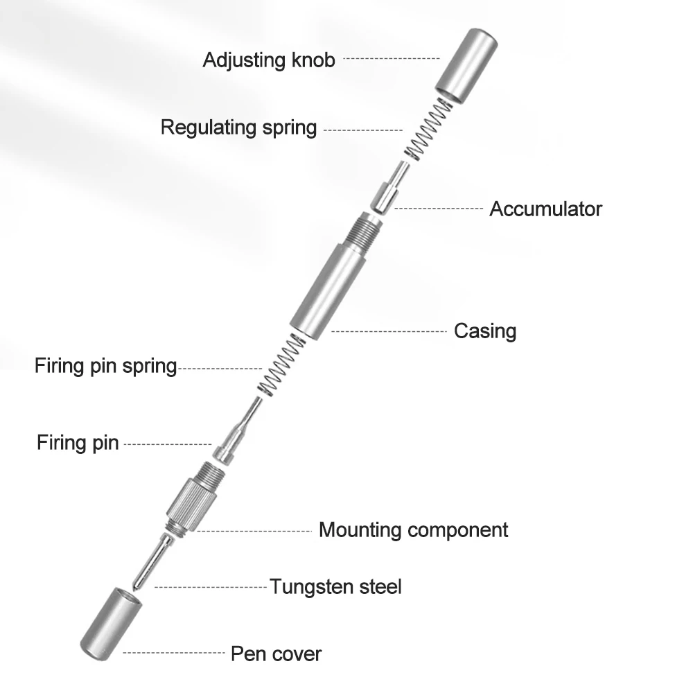 Tampa traseira de vidro do telefone móvel Blasting Pen Crack Demolishing Pen Glass Frame Removal Repair Tool para Smartphone Habitação traseira