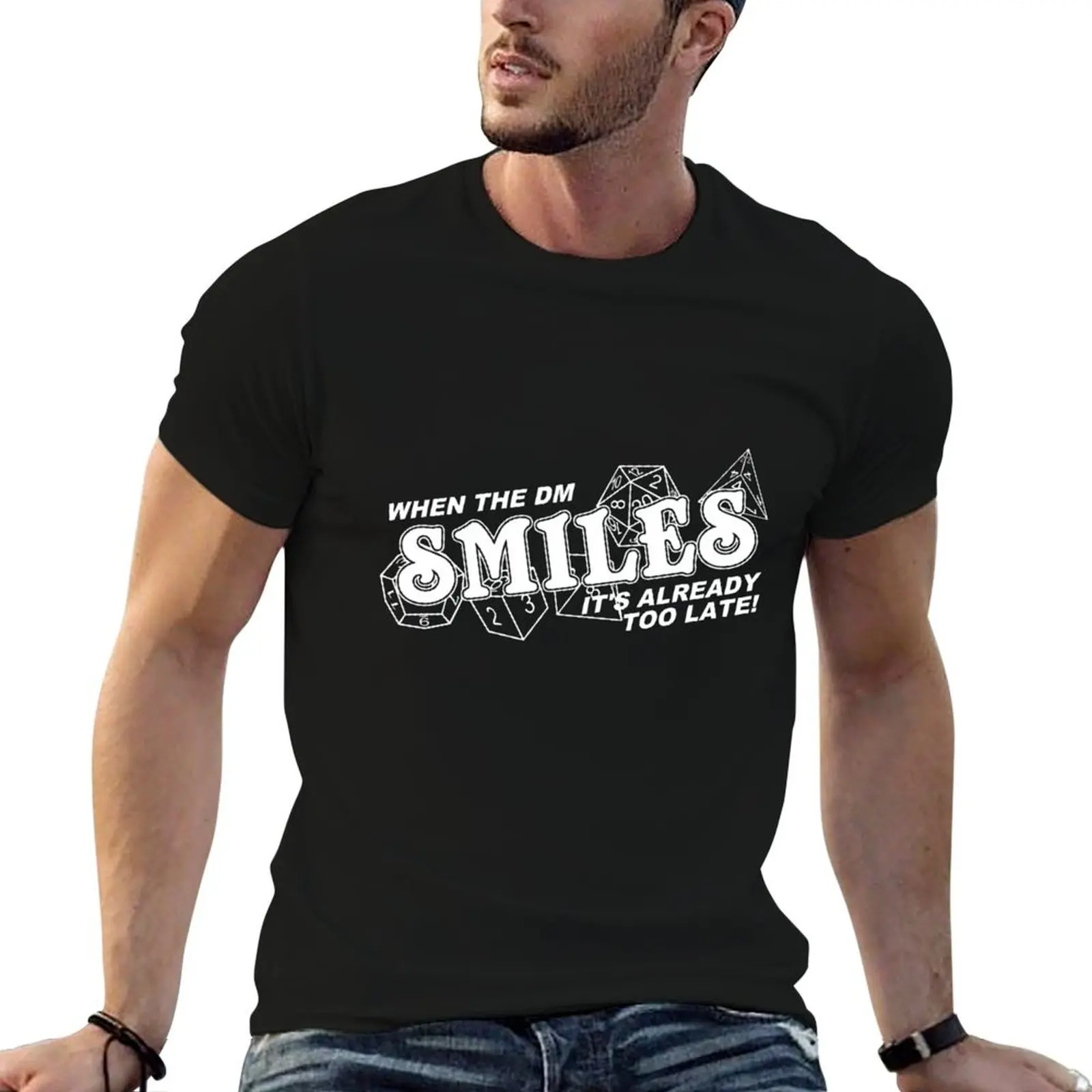 

When the DM Smiles White T-Shirt t shirts cotton 100% t shirts for man cotton t shirt personalised T-shirt