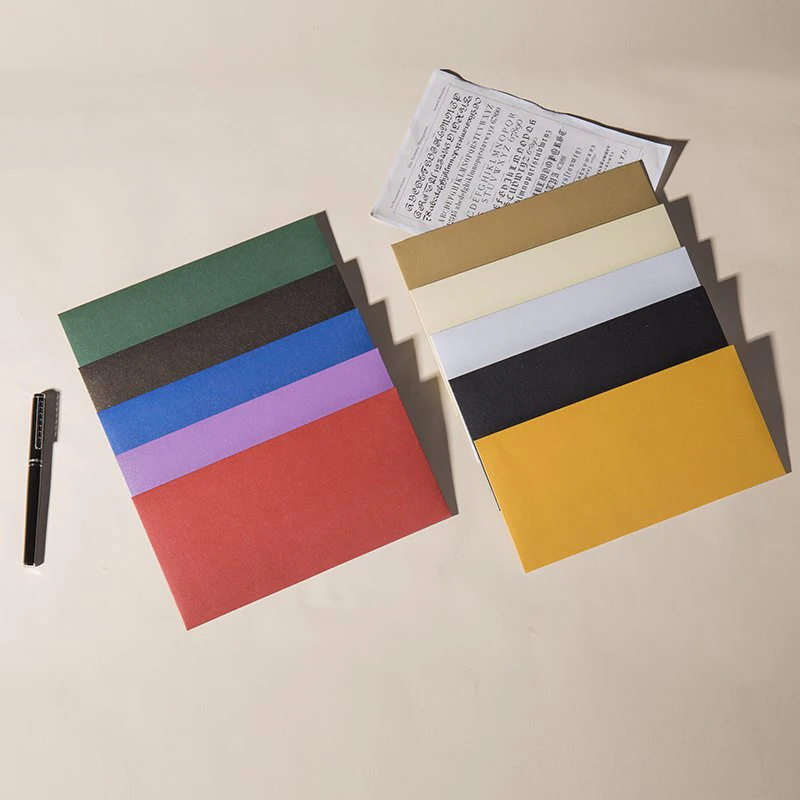 10pcs + 1sticker Candy color mini envelopes Blank Envelopes DIY Multifunction Craft Paper Envelope For Letter Paper Postcards