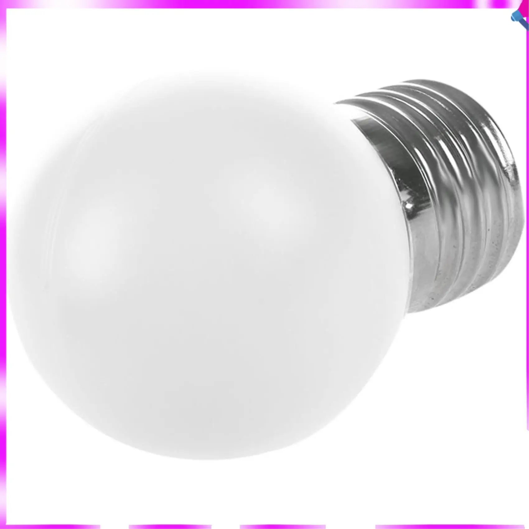 N96R 2X E27 LED Light White Bulb Plastic Bulb (0.5W Power, White)