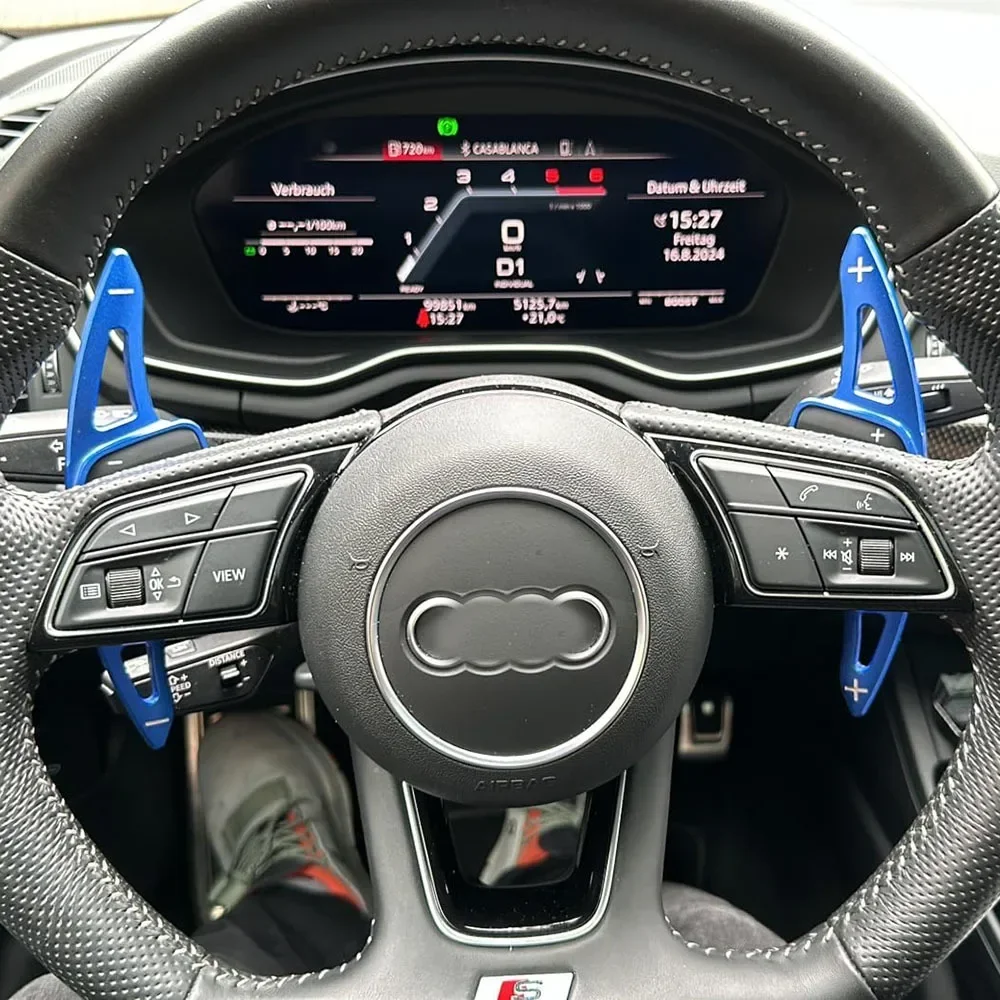 

For Audi A1 A4 S4 Avant A5 S5 Sportback Sline 2021 2022 2023 2024 Car Steering Wheel Paddle Shift DSG Extension Gear Accessories