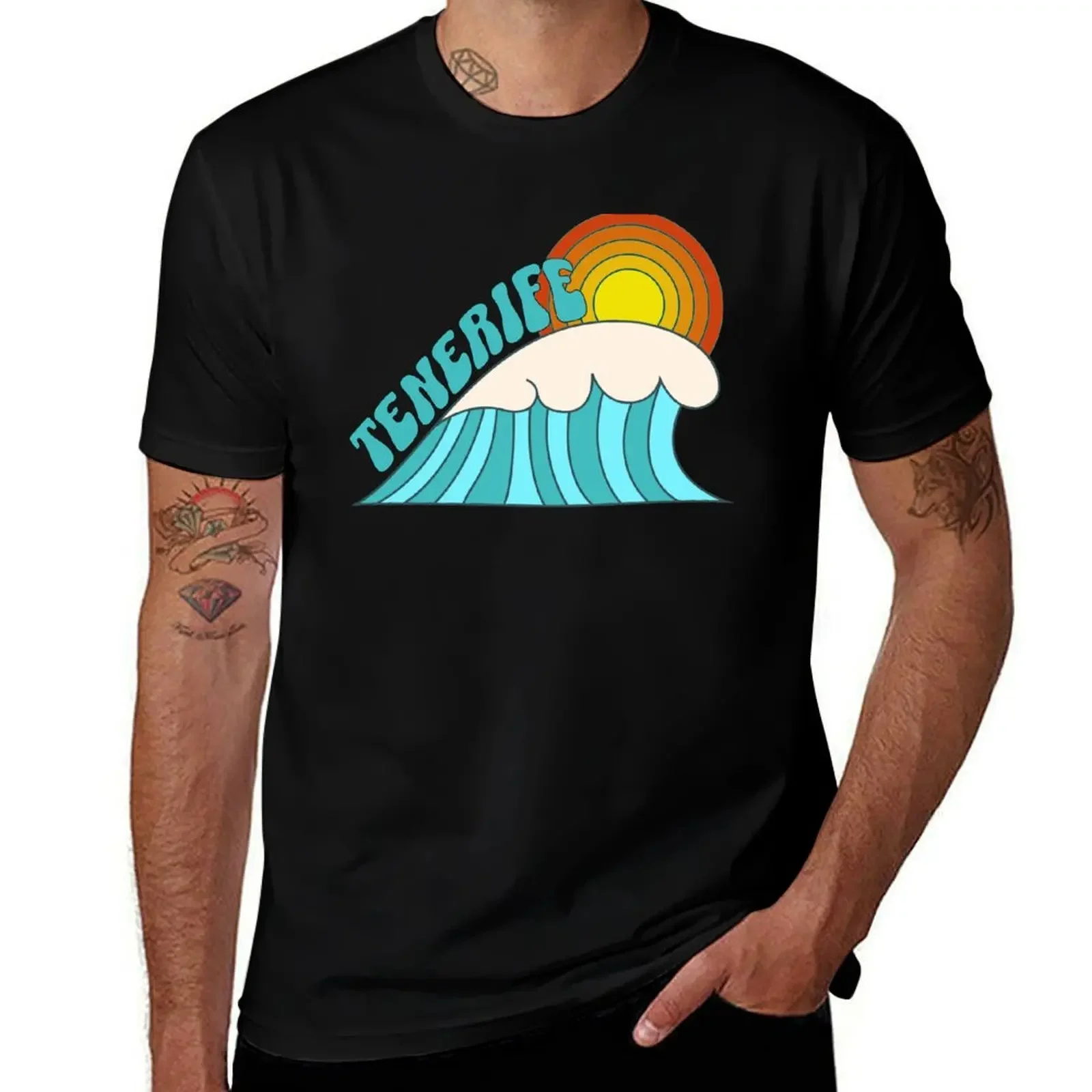 

Tenerife wave T-Shirt rapper graphic tees plus sizes T-shirts oversize boys whites mens graphic t-shirts hip hop