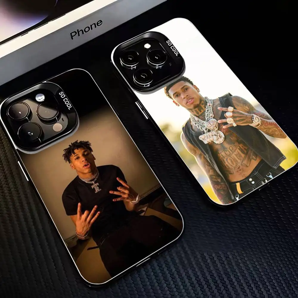 

Rapper-NLE-Choppa Phone Case For iPhone17,16,15,14,13,12,11 Plus,Pro Max Black Matte Shockproof Cover
