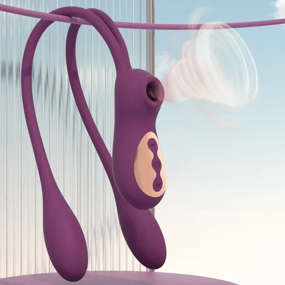 SCRabbit مزدوج الاهتزاز مص ألعاب جنسية هزازة ضد الماء للنساء البظر مصاصة فراغ محفز السلع المثيرة أدوات مثيرة للكبار #3