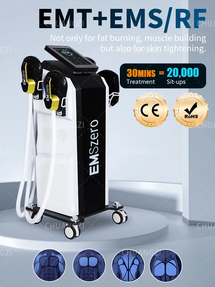 EMSzero RF Muscle Stimulator EMS Body Shaping Machine Fat Burning Nova Muscle Stimulator Salon Body Massage Equipment