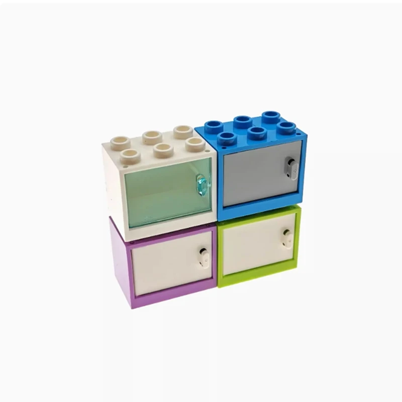 CUPBOARD 2X3X2,DOOR 3X2,DRAWER Compatible 92410 4532 4533 30125 35245 4536 Self-Locking Bricks Building Blocks Toys Accessories