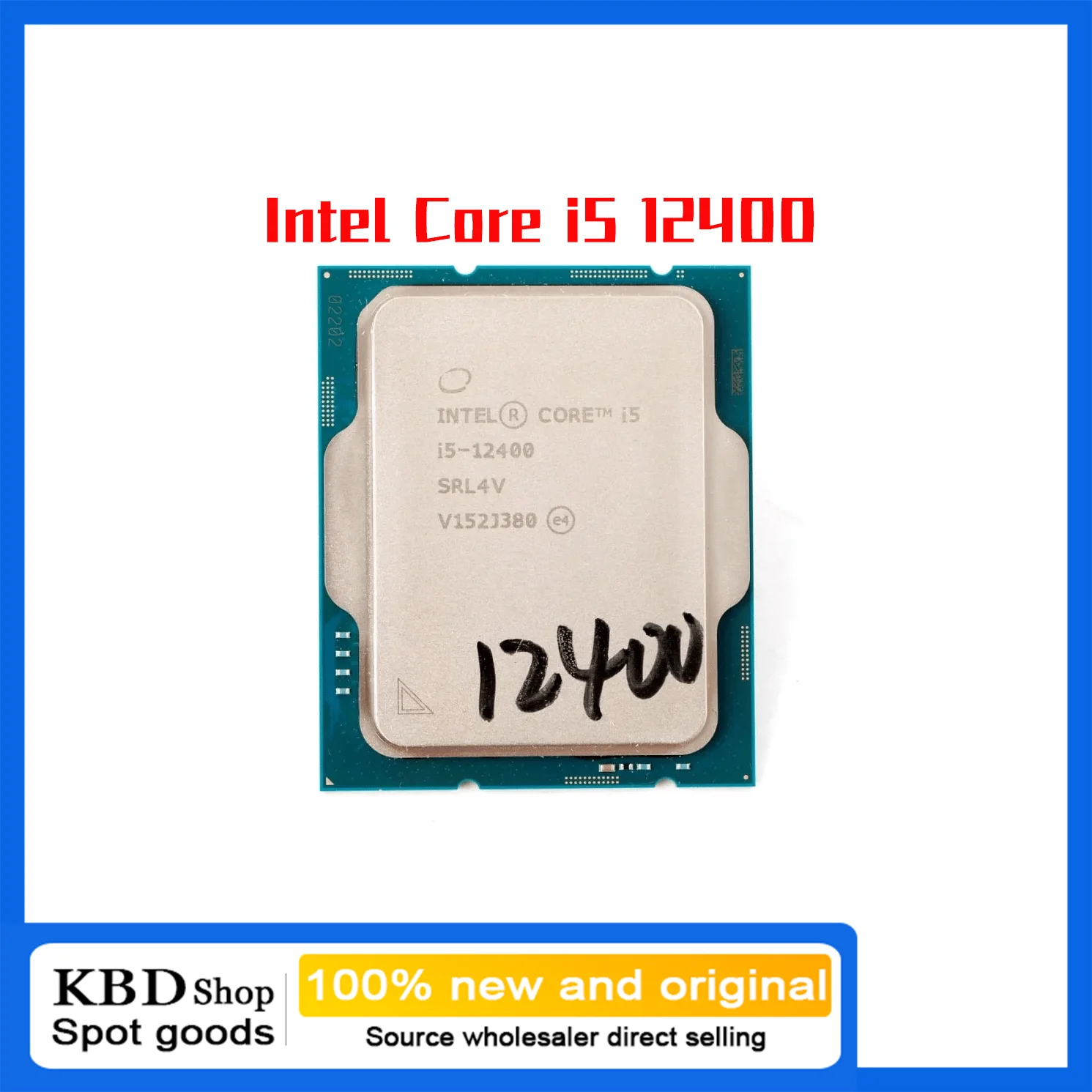 

Intel Core i5-12400/12400F 2.5GHz 6-Core 12-Thread CPU Central Processor Unit 65W LGA 1700 No cooler