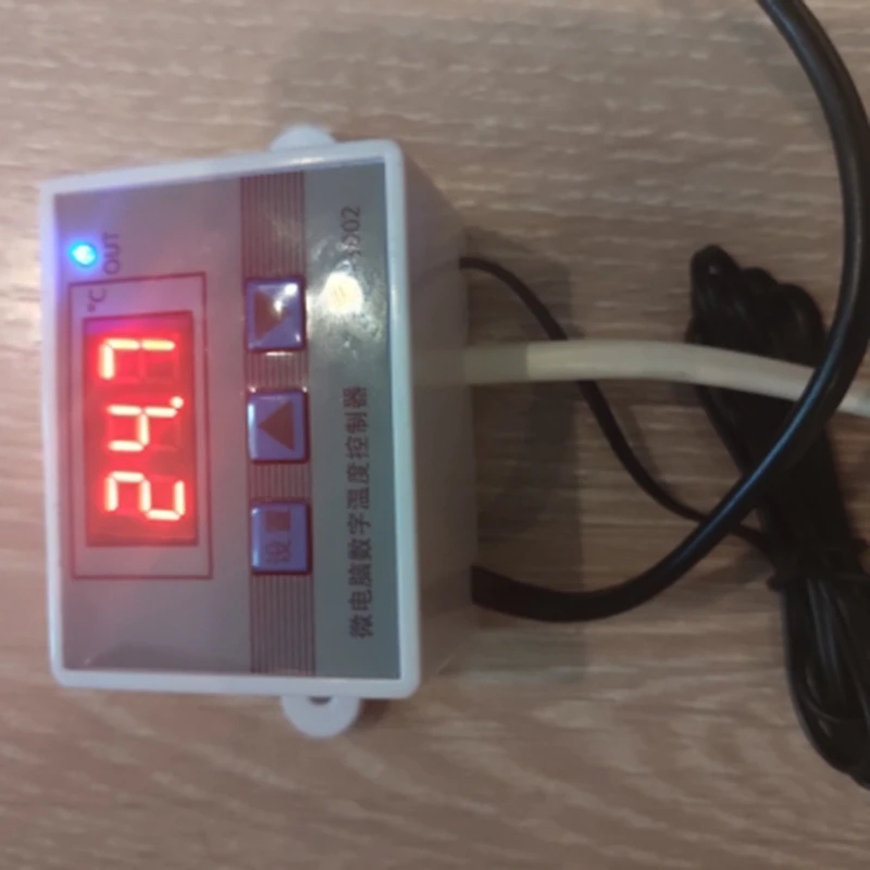 تحكم في درجة الحرارة الرقمية LED ، XH-W3002 ، 10A ، ترموستات ، مفتاح التحكم ، التحقيق مع جهاز استشعار مقاوم للماء ، 220 فولت ، W3002