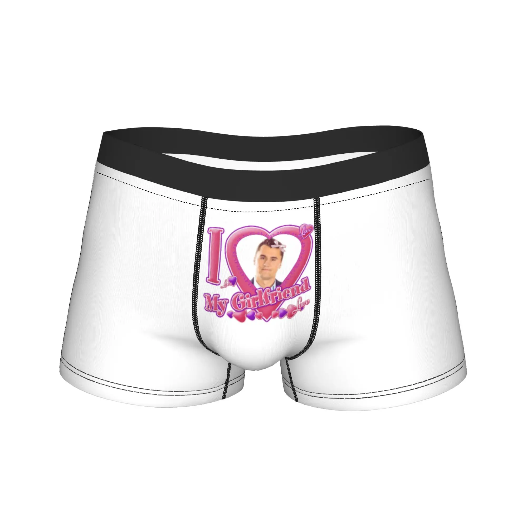 Men C-Charlie K-kirk Meme Long Underwear Hot Boxer Briefs Shorts Panties Male Breathable Underpants Plus Size
