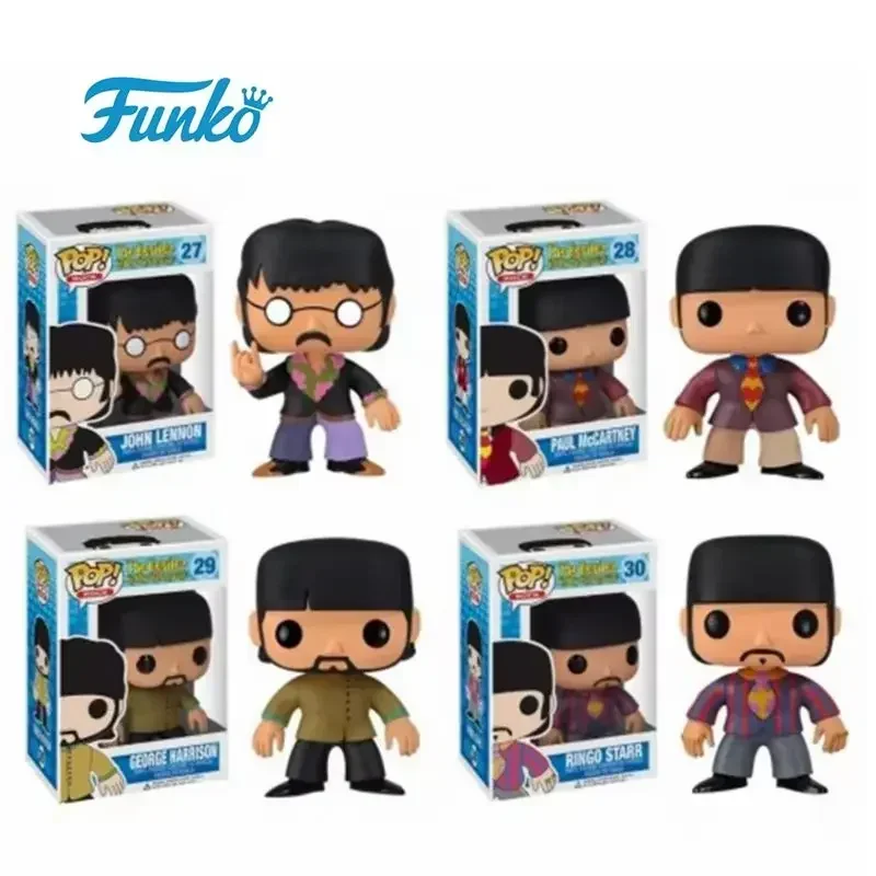 Funko Pop New The Beatles Toys John Lennon Paul MCcARTNEY GEORGE HARRISON RINGO STARR BLUE MEANIE 27 28 29 30 Vinyl FigureToy