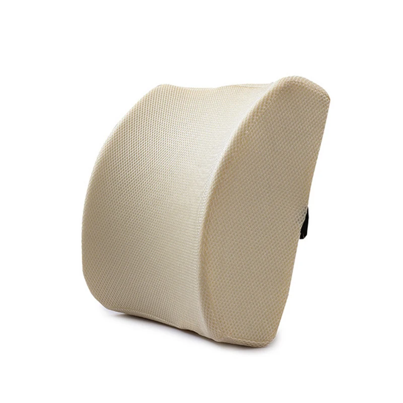 2024 Car Lumbar Support Cushion Memory Foam Waist Pillow Auto Seat Back Cushion For Car Chair Home Office Relieve Pain