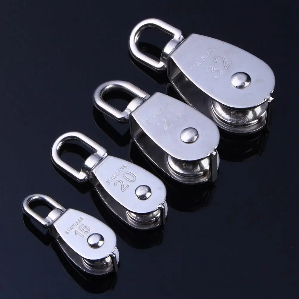 

Stainless Steel M32 Single Wheel Pulley Block for wire Rope - Heavy Duty Lifting Tool - Hot Sale on AliExpress