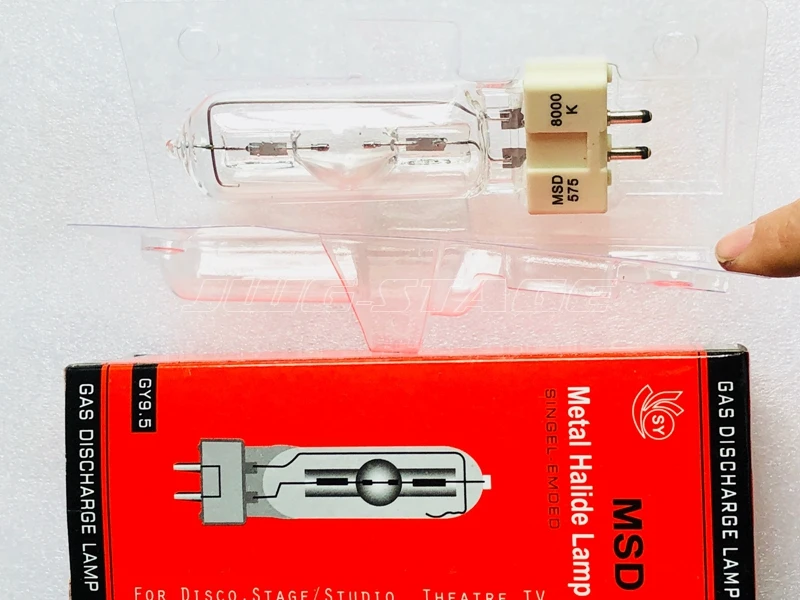 Lampe classique à décharge de gaz, MSD250/2 30H pouvez-vous 9.5, MSD MSR 575, ampoule de scène sorcier MSD575w, broche à une extrémité, bulle