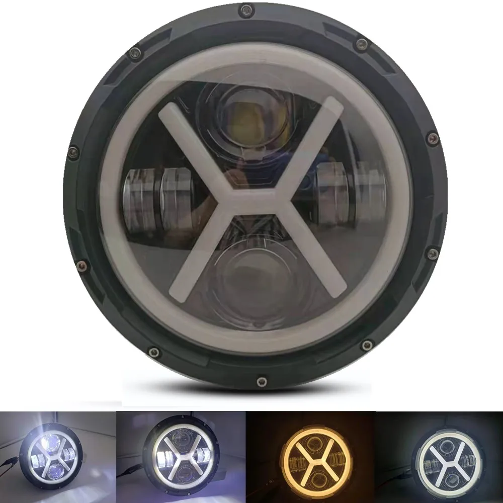 Motorcycle 7Inch Led Headlight Black For 93-08 Ducati Monster 1000 600 For Kawasaki Vulcan VN 500 750 800 900 1600 1700 1500