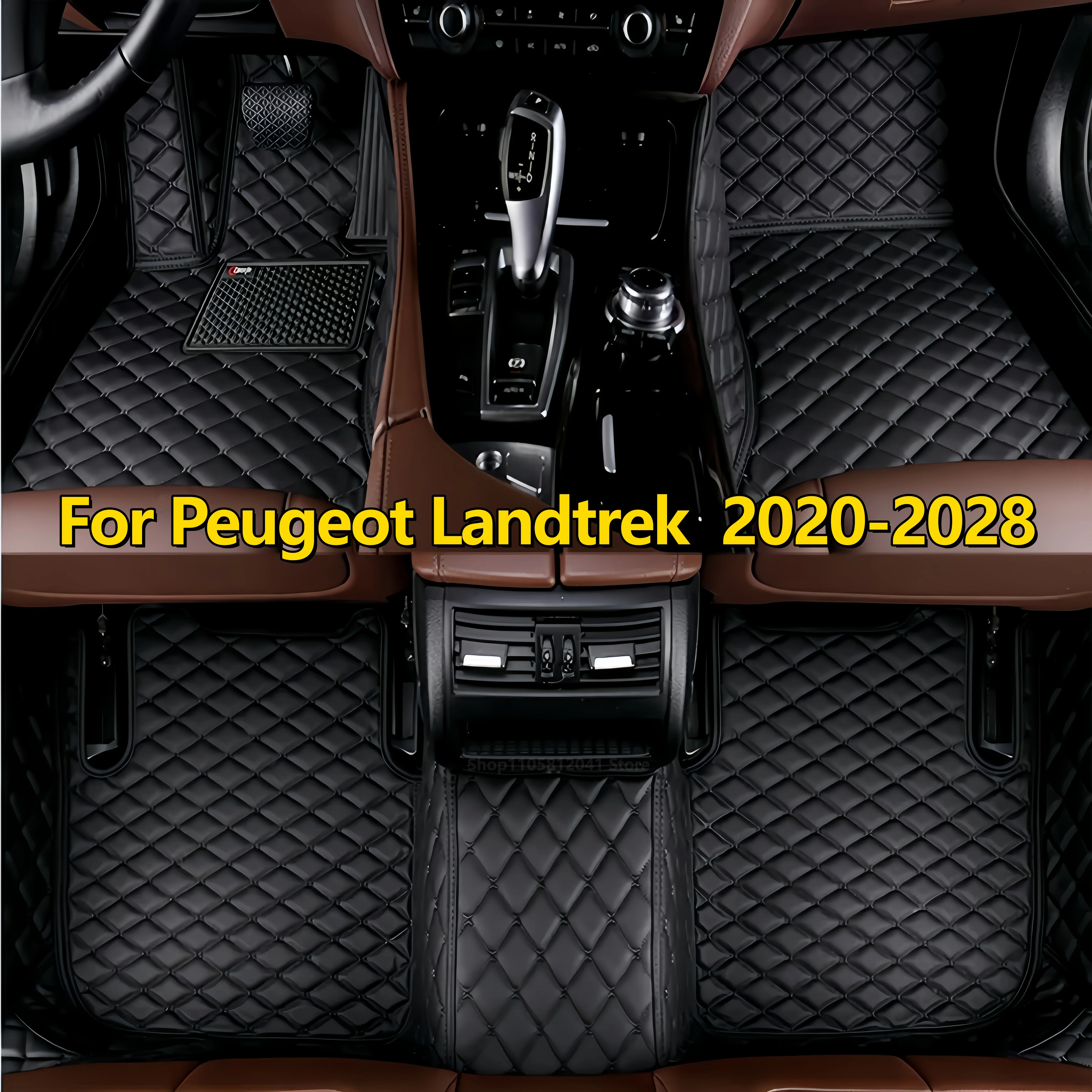 Custom Car Floor Mats For Peugeot Landtrek 2020 2021 2022 2023 2024 2025 2026 2027 2028 Covers Auto Accessories Foot Rugs