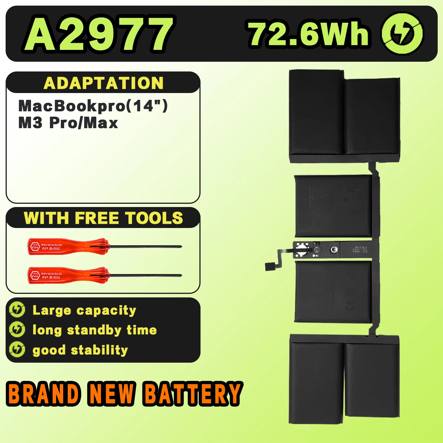 SAT A2977 New Laptop Batteries Replacement For Apple 2023YearMacBookpro(14
