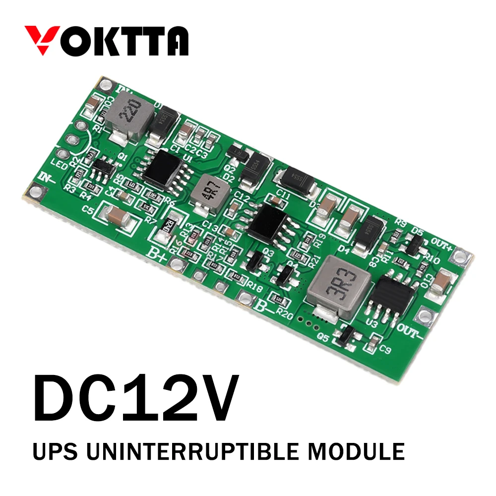 1PC DC12V UPS Uninterruptible Module 36W High-Power Uninterruptible Power Supply Board Power Control Motherboard Module