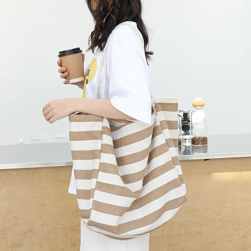 Women's Canvas Tote Bags Small Medium Shoulder Bag Daily Working Handbag for Holiday Travel Pool