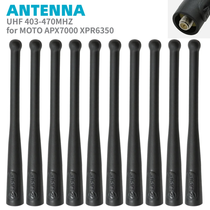 

10PCS PMAE4022B UHF 403-470MHZ WHIP ANTENNA for MOTOROLA XPR6350 XPR6300 APX7000 XTS2500, XPR6350 XTS3500 JT1000 MTS2000 MT2000