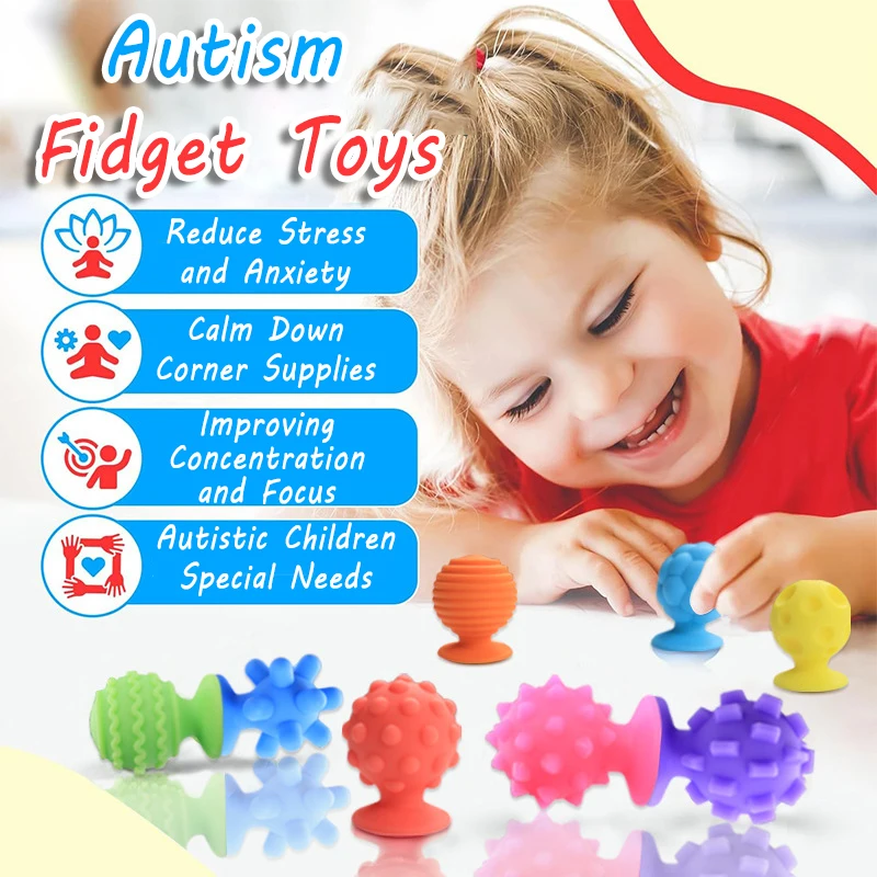 Kid Worry Stones Fidget Toys Autism Calming Relief Sensory Stone Adult Stress Anxiety Toys  Fingers Tactile Parish Activity Game