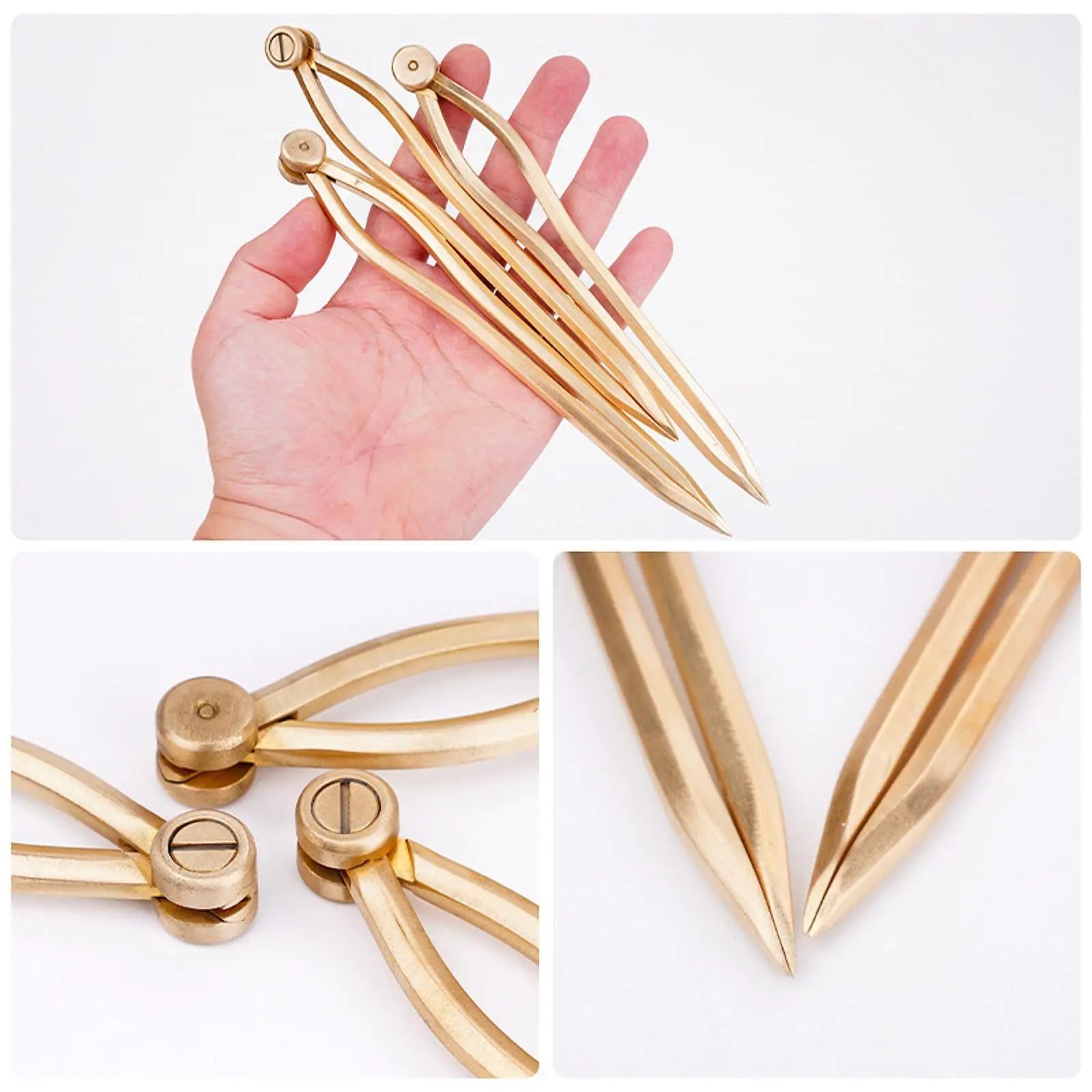 Professional Navigation Divider Brass Single Handed for Naval Chart Plotting Accurate Measuring Tool 18cm Vintage
