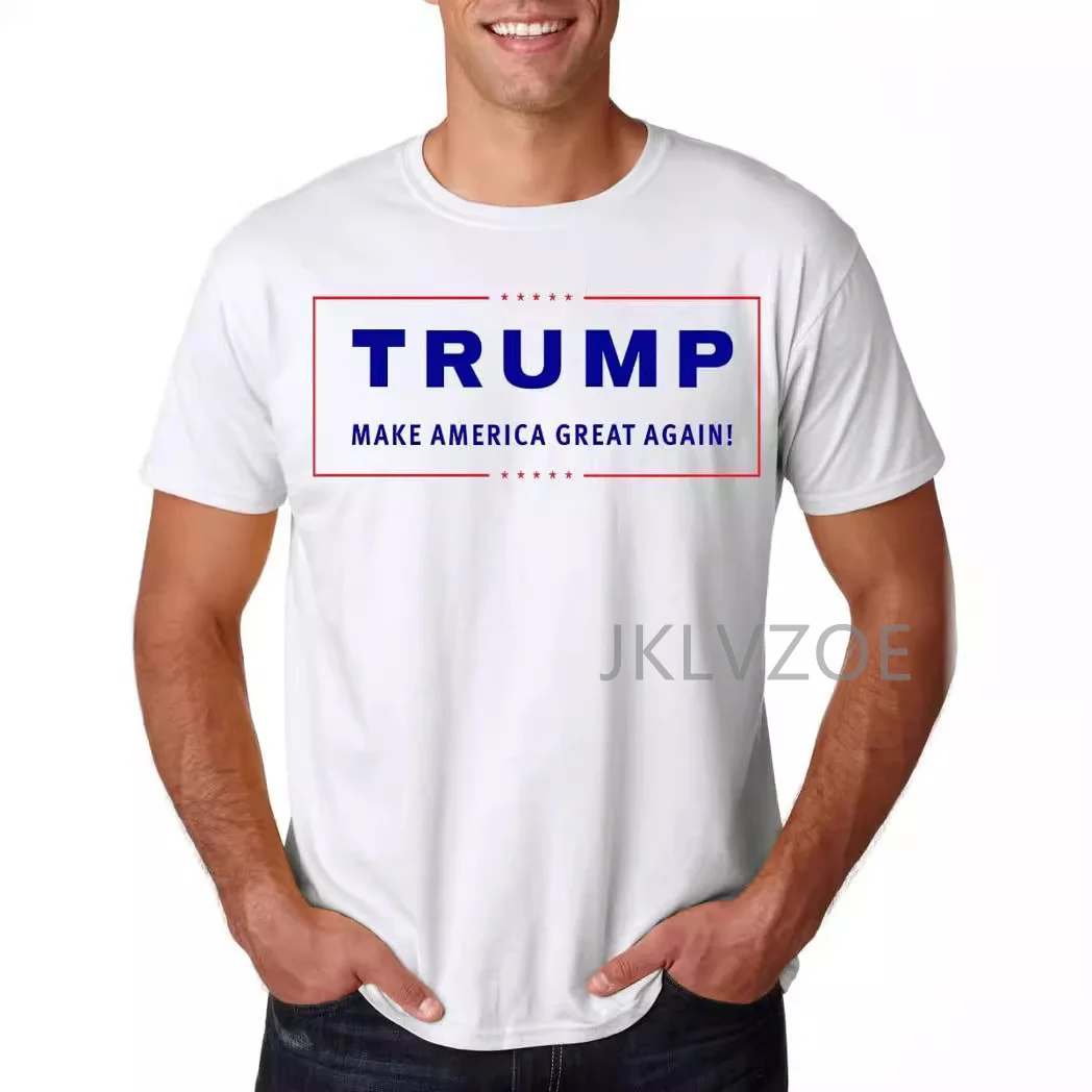 

2024 America Trump Was Shoted Pattern Printed Cotton Short Sleeve Tees Couple Tops Breathed Men Women Clothing Trendy T Shirts